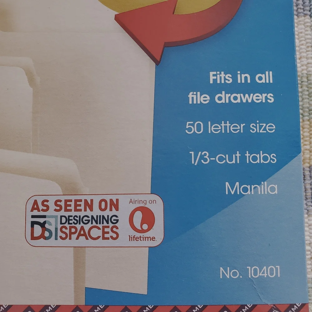 Super Tabs heavy weight folders SMEAD 1 box NIB New